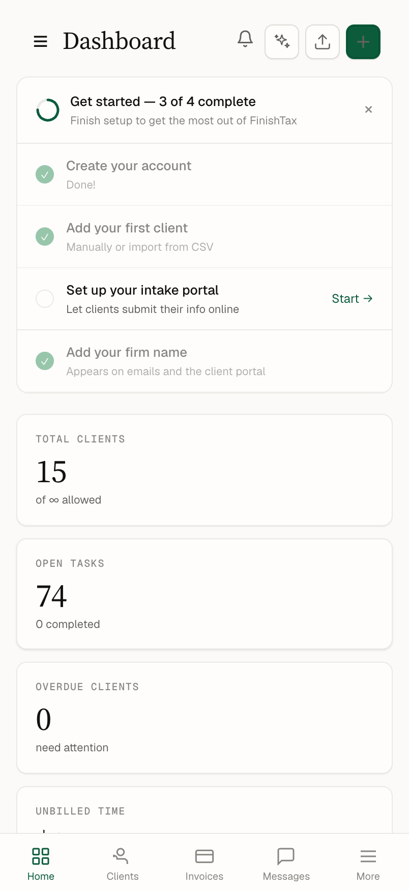 FinishTax on mobile